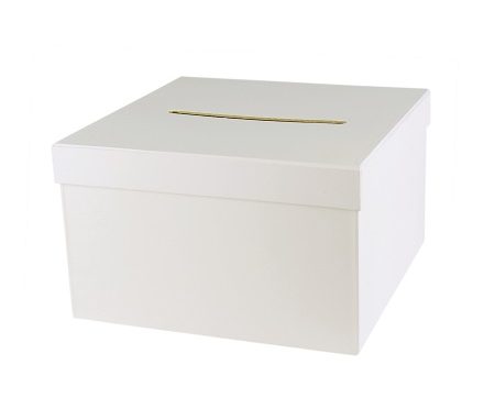 Urne carrée carton blanc