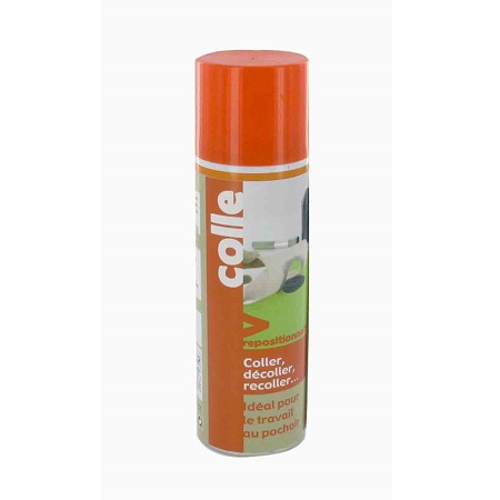 Spray colle repositionnable