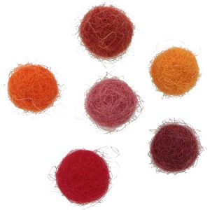 Pompons laine feutrée 1cm