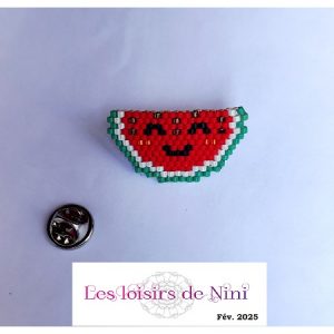Pin's pastèque kawaï