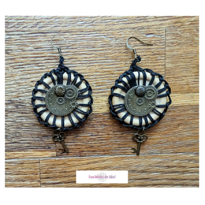 Boucles d'oreille steampunk 2