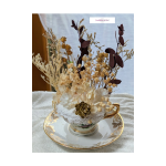 Tasse fleurs séchées Noël