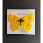 Broche papillon citron