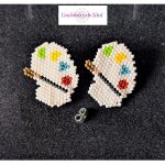 Boucles d'oreille palette peinture