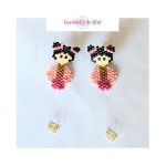 Boucles d'oreille kokeshi