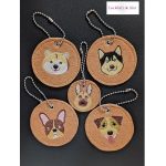 Porte-clé tête de chien