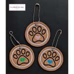 Porte-clé patte de chien