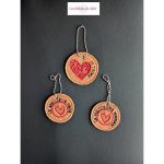 Porte-clé message d'amour