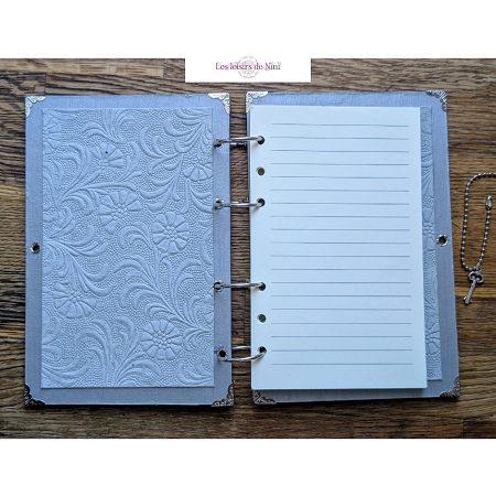 Carnet steampunk argenté – Image 2